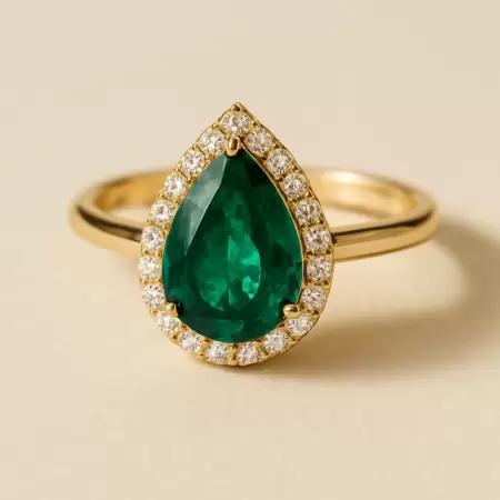 Anel Gota Verde