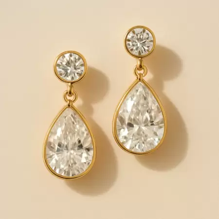 Brinco Gota Cristal